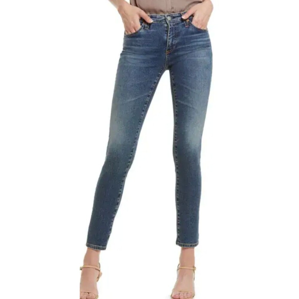 NWT AG Size 28 Prima Cigarette Ankle Womens Mid Rise Jean 10 Year Phenom Wash
